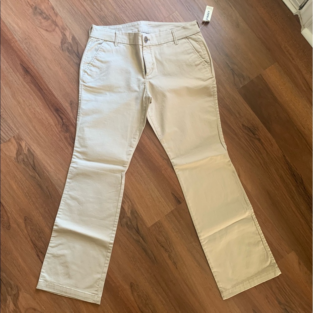 Old Navy Boot Cut Khakis Size 8 Petite